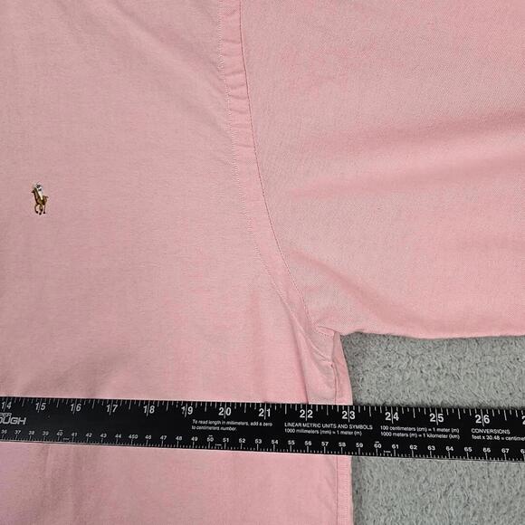 Ralph Lauren Sport Shirt Men Size 14 Pink Button Down Long Sleeve - Picture 4 of 9